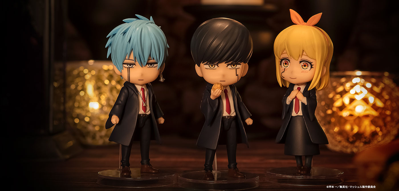 マッシュル-MASHLE- (アクション)フィギュア Figuarts mini（フィギュアーツ ミニ）マッシュ・バーンデッド、 ランス・クラウン、 レモン・アーヴィン