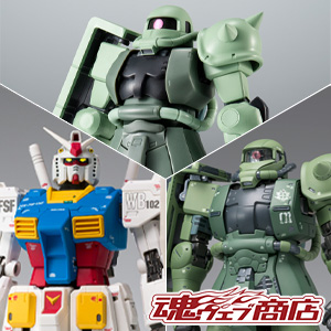 [魂ウェブ商店] ガンダム、ドアン専用ザク、ザクll＆ジオン公国軍偵察機セットが6/3(金)16時受注開始！