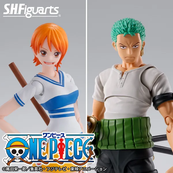 【ワンピース】S.H.Figuartsより「ナミ -冒険の夜明け-」「ロロノア・ゾロ -冒険の夜明け-」が再販決定！