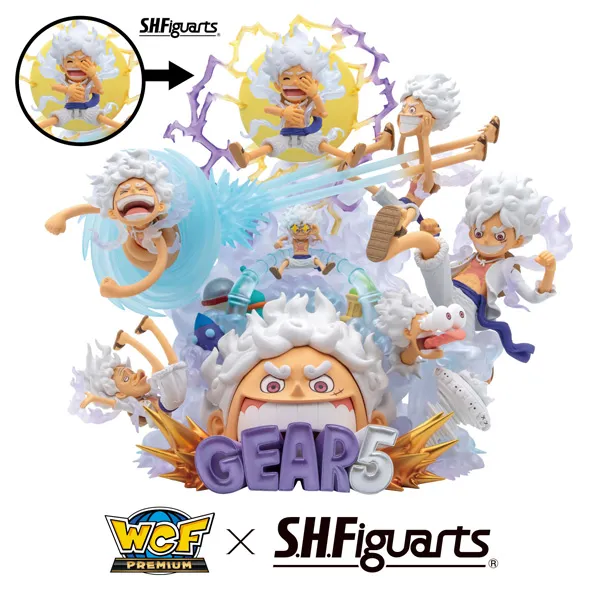 【ワンピース】「ワールドコレクタブルフィギュア×S.H.Figuarts モンキー・D・ルフィ -ギア5-」が登場！