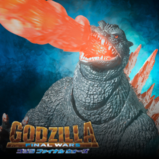 特設サイト 【ゴジラ】『ゴジラ FINAL WARS』より、「ゴジラ (2004) 放射熱線Ver.」と「新・轟天号」がセットになってS.H.MonsterArtsに登場！