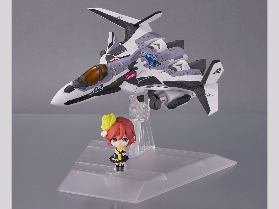 マクロスΔ フィギュア TINY SESSION （タイニーセッション） VF-31F ジークフリード (メッサー・イーレフェルト機) with カナメ・バッカニア