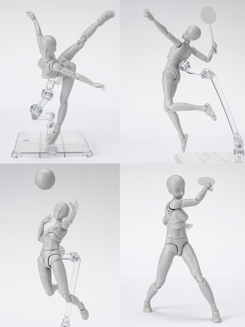ボディくん・ボディちゃん フィギュア S.H.Figuarts ボディちゃん -スポーツ- Edition DX SET (Gray Color Ver.)