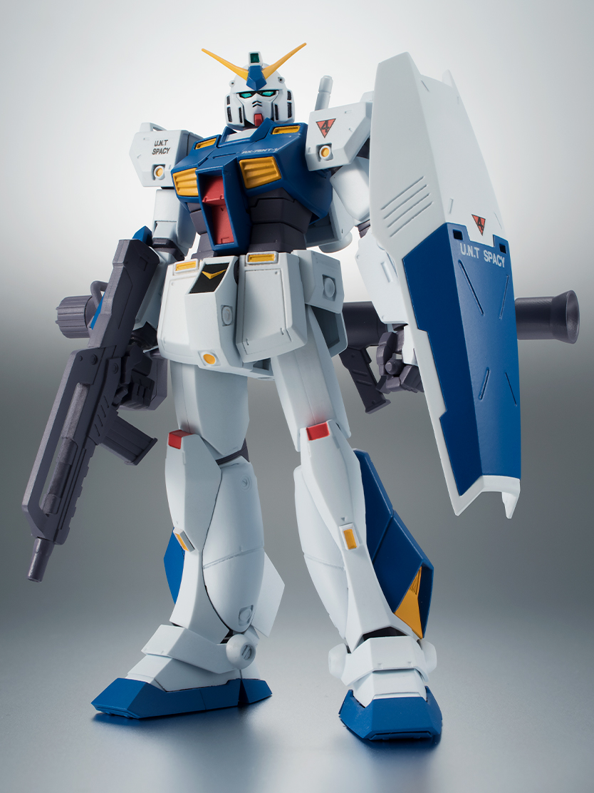 機動戦士ガンダム0080 ポケットの中の戦争 フィギュア ROBOT魂 ＜SIDE MS＞ RX-78NT-1 ガンダムNT-1＆チョバム・アーマー ver. A.N.I.M.E.