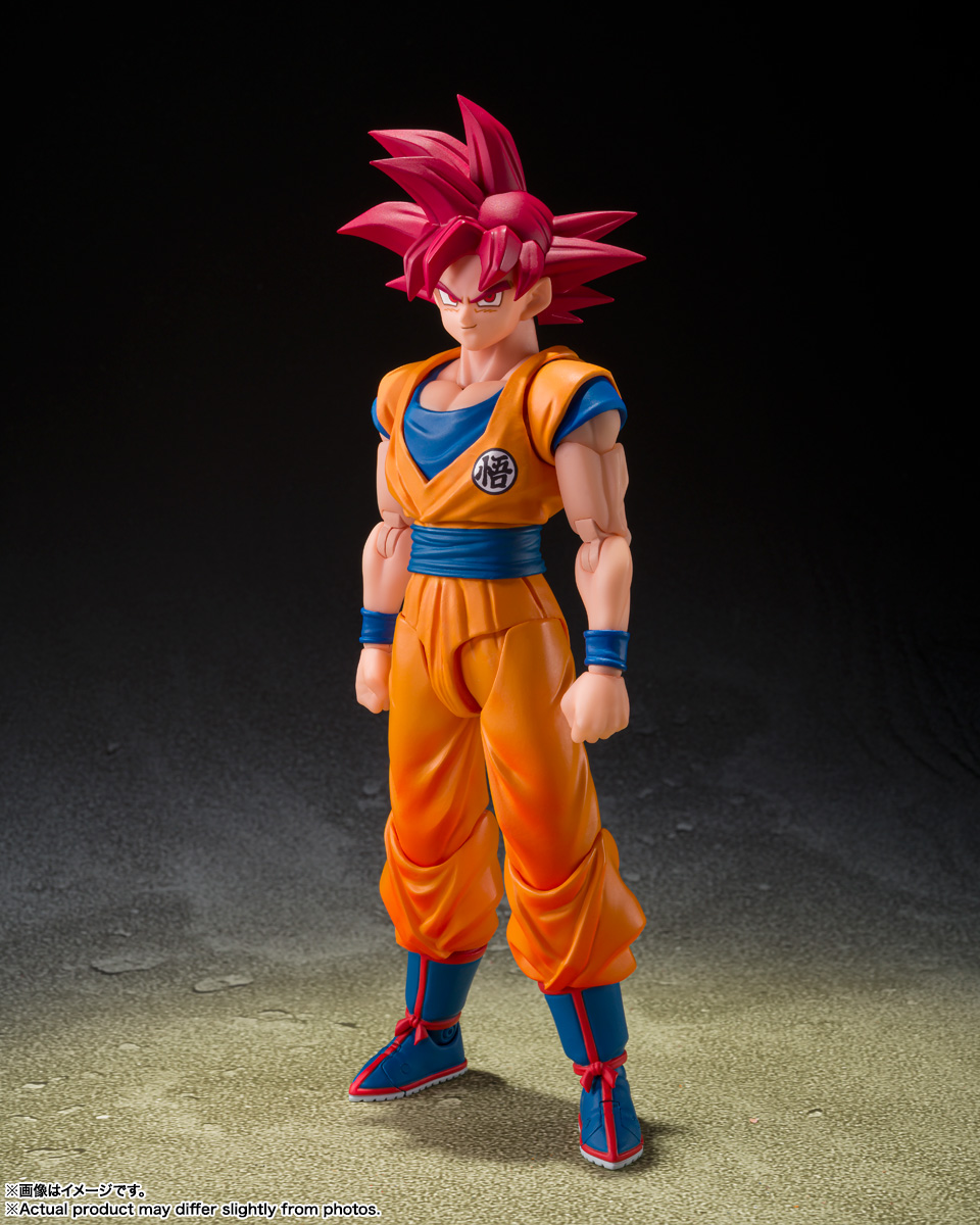 ドラゴンボール超 フィギュア S.H.Figuarts 超サイヤ人ゴッド孫悟空〈神の気を纏いし姿〉