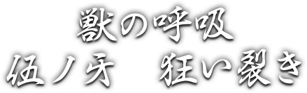 獣の呼吸 伍ノ牙 狂い裂き